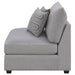 Coaster Cambria Upholstered Armless Chair Grey Default Title