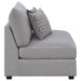 Coaster Cambria Upholstered Armless Chair Grey Default Title