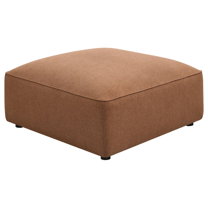 Coaster Jennifer Upholstered Ottoman Terracotta Default Title