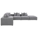 Coaster Jennifer 6-piece Tight Seat Modular Sectional Grey Default Title