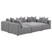 Coaster Jennifer 6-piece Tight Seat Modular Sectional Grey Default Title