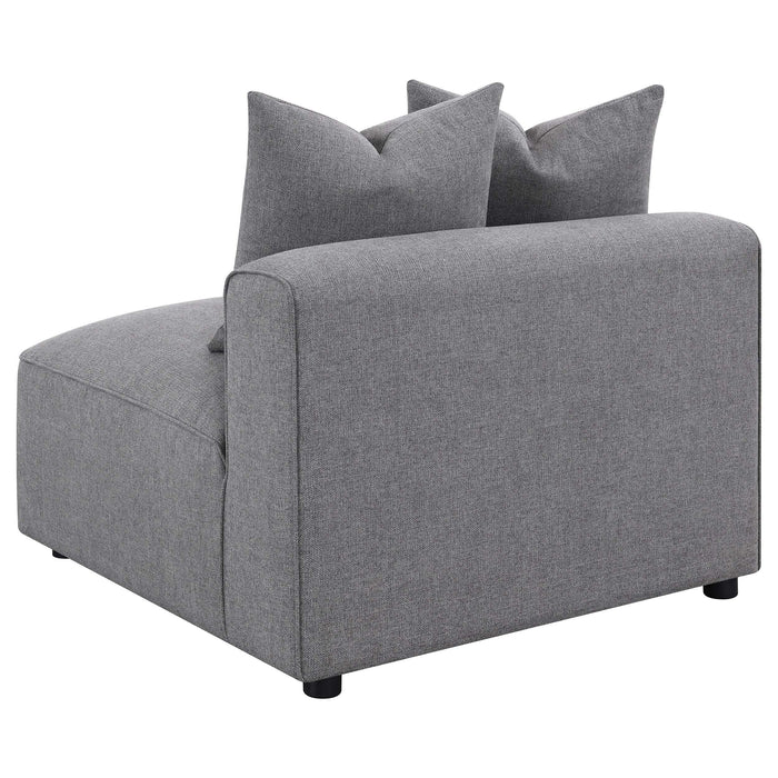 Coaster Jennifer 6-piece Tight Seat Modular Sectional Grey Default Title