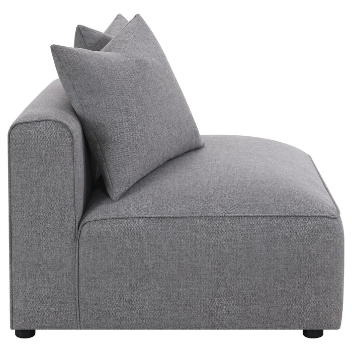 Coaster Jennifer Tight Seat Armless Chair Grey Default Title