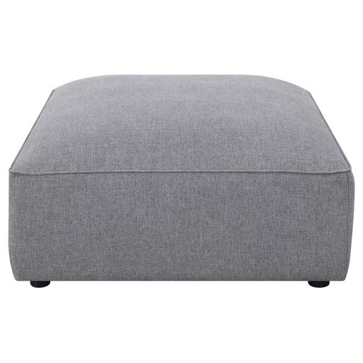 Coaster Jennifer Square Upholstered Ottoman Grey Default Title