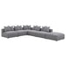 Coaster Jennifer Square Upholstered Ottoman Grey Default Title