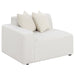 Coaster Freddie Upholstered Modular Sectional Pearl