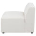 Coaster Freddie Upholstered Tight Back Armless Chair Pearl Default Title