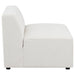 Coaster Freddie Upholstered Tight Back Armless Chair Pearl Default Title