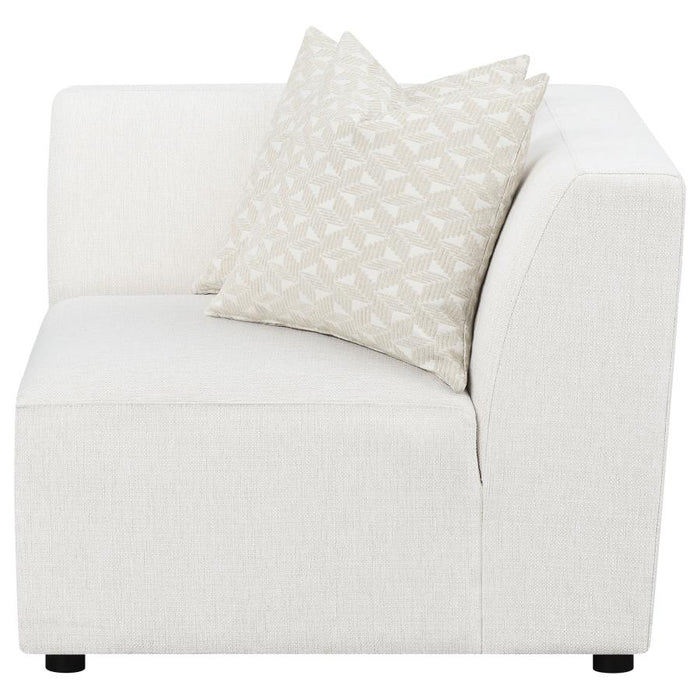 Freddie Upholstered Corner Chair Pearl