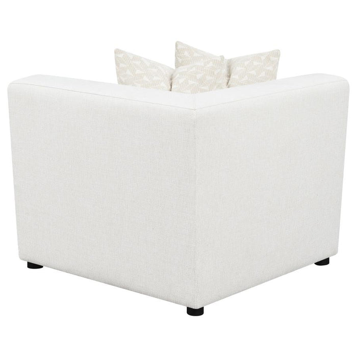 Freddie Upholstered Corner Chair Pearl