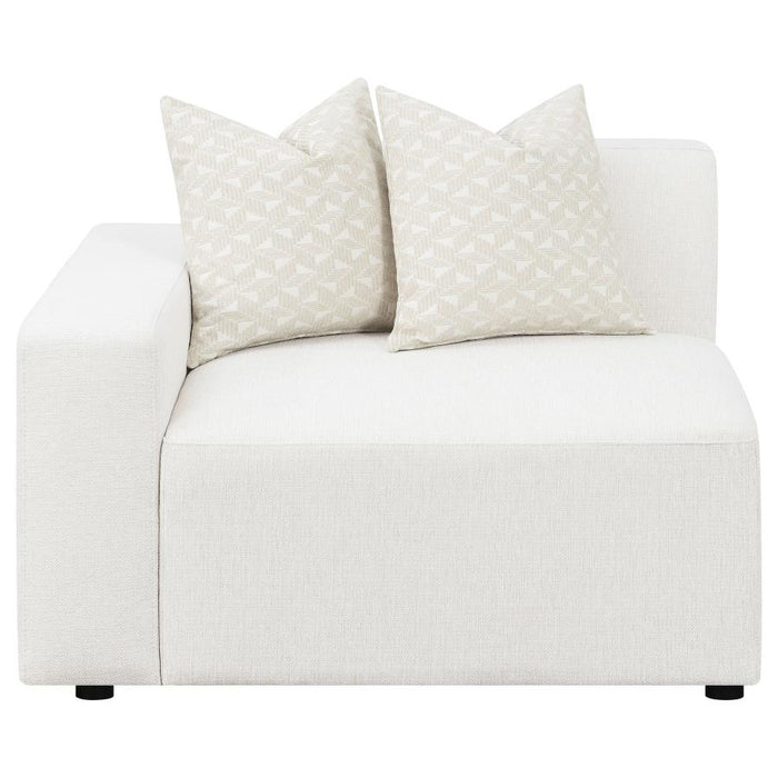 Freddie Upholstered LAF Chair Pearl