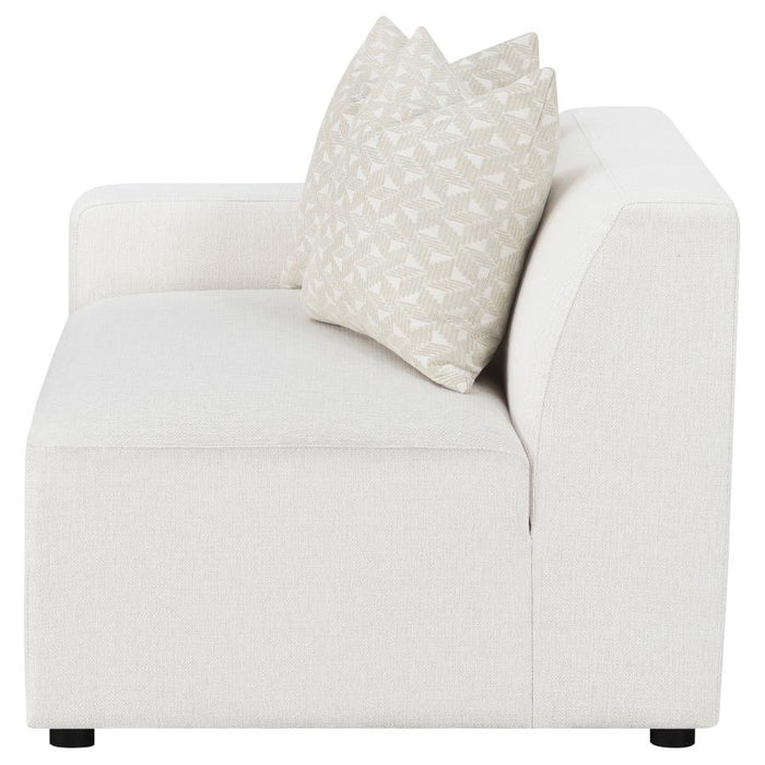 Freddie Upholstered LAF Chair Pearl