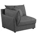 Coaster Sasha Upholstered Modular Sectional Sofa Barely Black Default Title