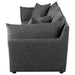 Coaster Sasha 3-Piece Upholstered Sofa Barely Black Default Title