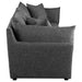 Coaster Sasha 3-Piece Upholstered Sofa Barely Black Default Title