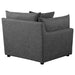 Coaster Sasha 3-Piece Upholstered Sofa Barely Black Default Title