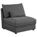 Coaster Sasha 3-Piece Upholstered Sofa Barely Black Default Title