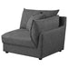 Coaster Sasha 3-Piece Upholstered Sofa Barely Black Default Title