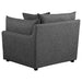 Coaster Sasha 3-Piece Upholstered Sofa Barely Black Default Title