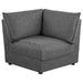 Coaster Sasha 6-Piece Upholstered Modular Sectional Barely Black Default Title