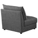 Coaster Sasha Upholstered Armless Chair Barely Black Default Title