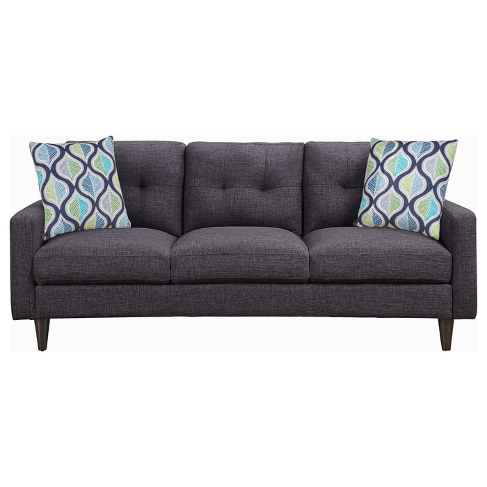 Coaster Watsonville Tufted Back Sofa Grey Default Title