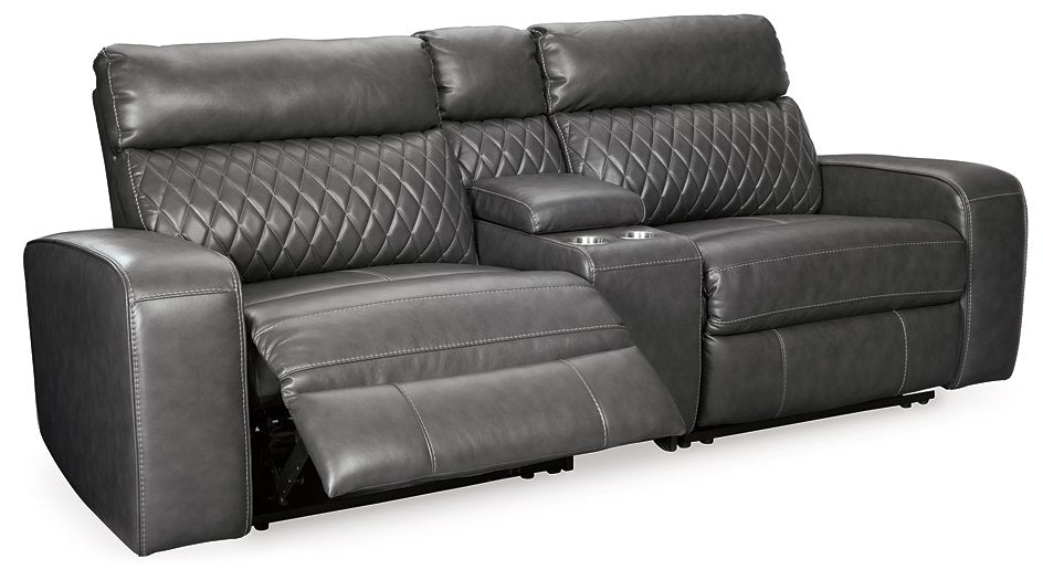 Samperstone Power Reclining Sectional Loveseat