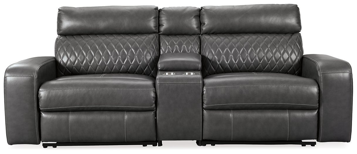 Samperstone Power Reclining Sectional Loveseat