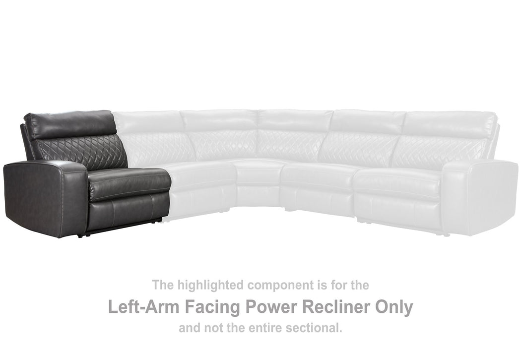 Samperstone Power Reclining Sectional Loveseat