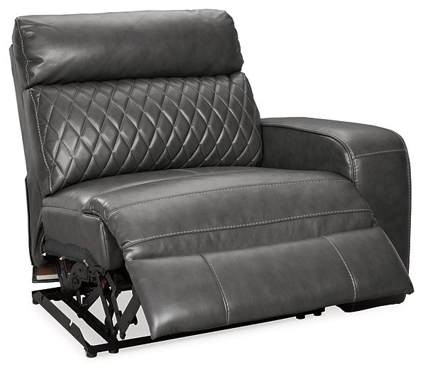 Samperstone Power Reclining Sectional Loveseat