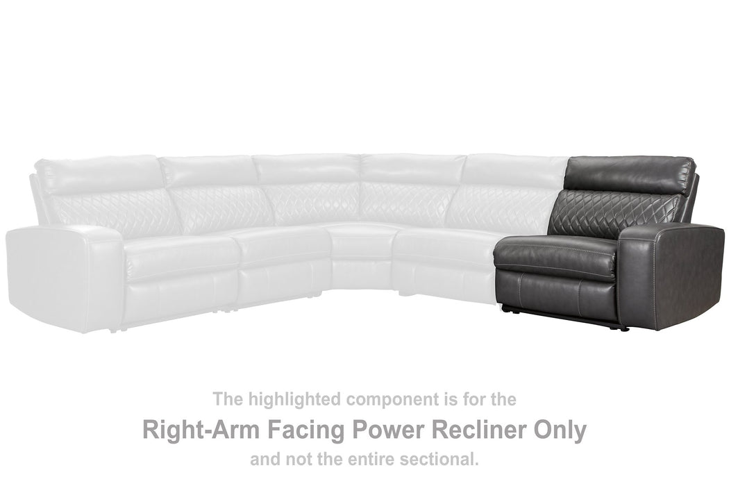 Samperstone Power Reclining Sectional Loveseat