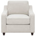 Coaster Christine Cushion Back Living Room Set Beige Sofa+Loveseat+Armchair