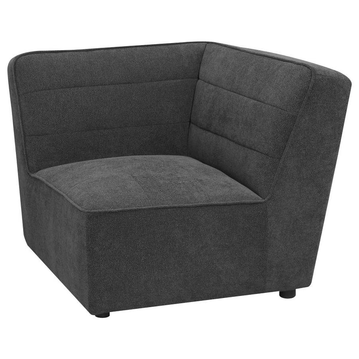 Sunny Upholstered Corner Chair Dark Charcoal