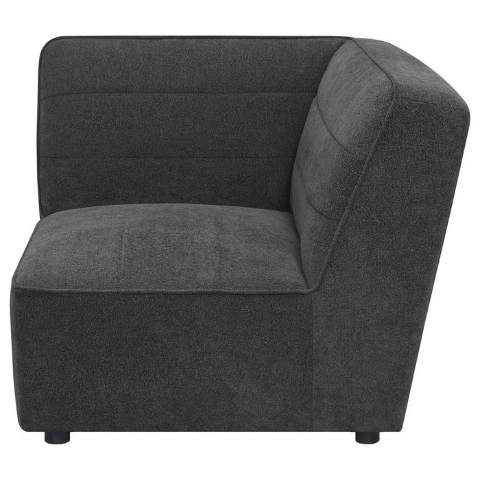 Sunny Upholstered Corner Chair Dark Charcoal