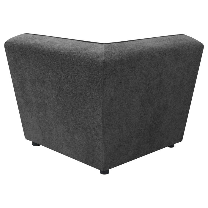 Sunny Upholstered Corner Chair Dark Charcoal