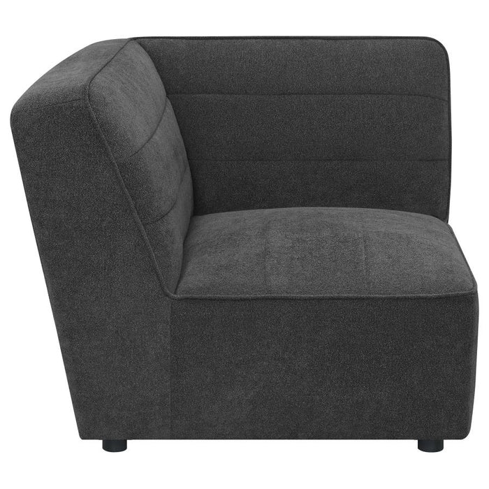 Sunny Upholstered Corner Chair Dark Charcoal