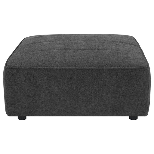 Coaster Sunny Upholstered Square Ottoman Dark Charcoal Default Title