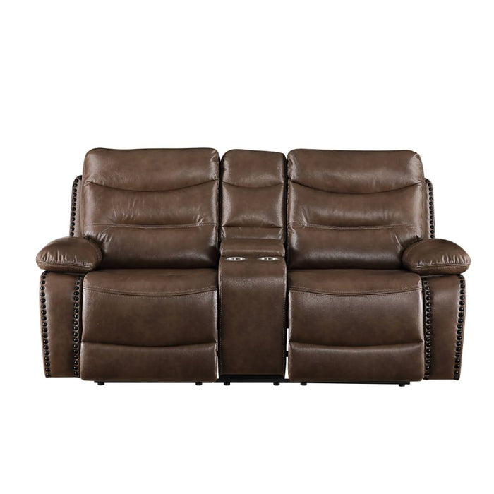 Aashi 78"L Motion Loveseat with Console