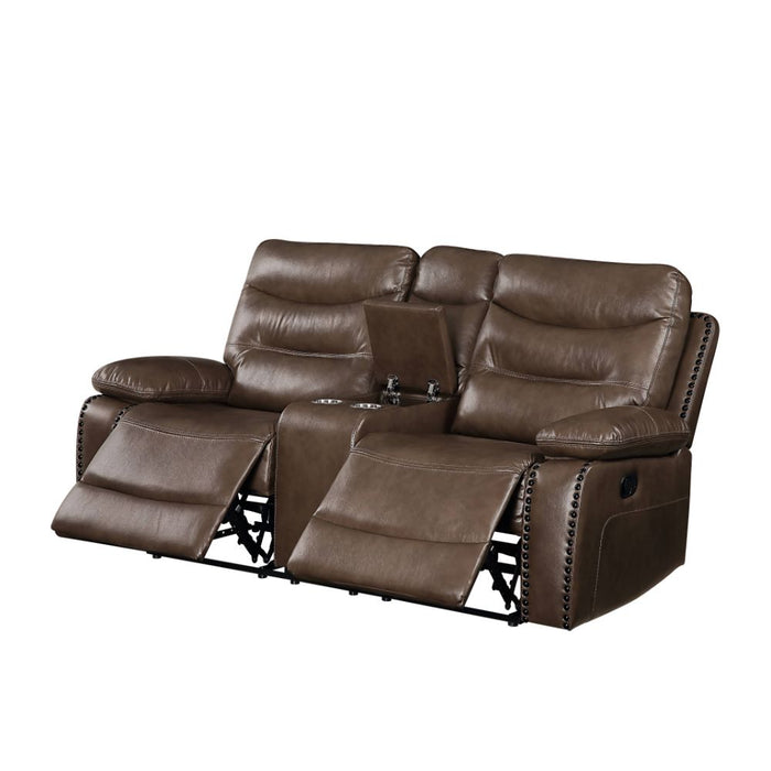 Aashi 78"L Motion Loveseat with Console