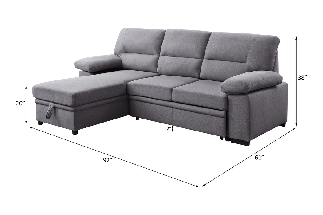 Nazli 97"L Sectional Sofa with Storage