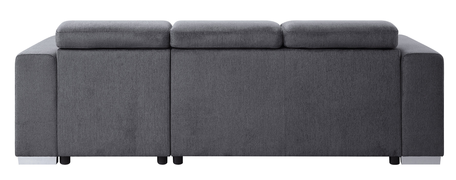 Natalie 91"L Chenille Sectional Sofa with Storage