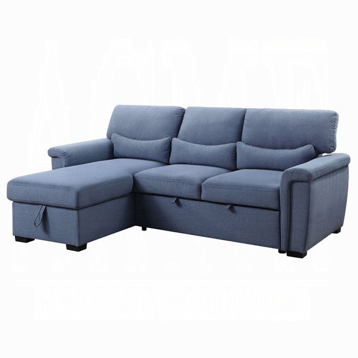 Haruko 95"L Reversible Sectional Sofa with Sleeper & Storage