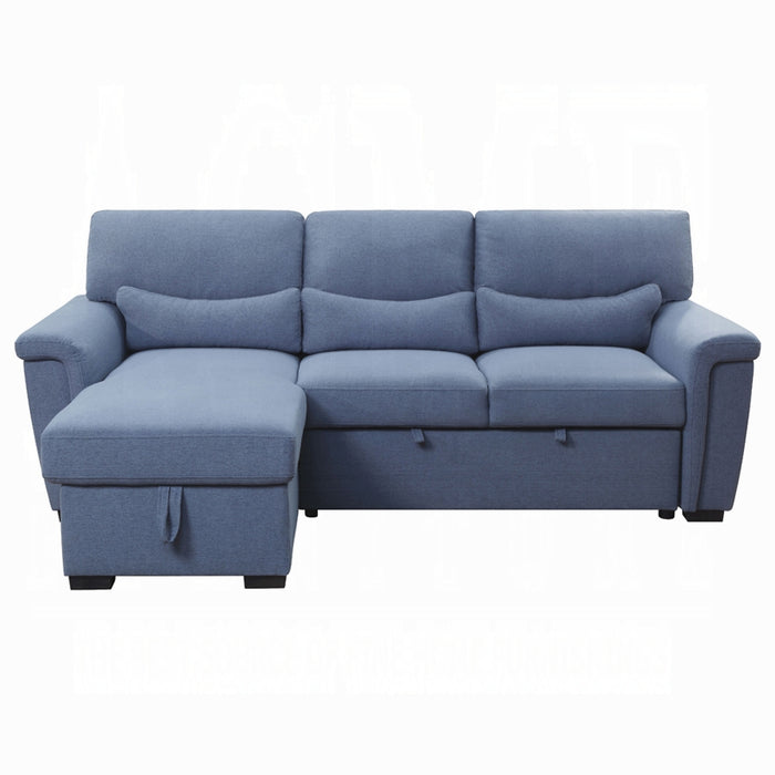 Haruko 95"L Reversible Sectional Sofa with Sleeper & Storage