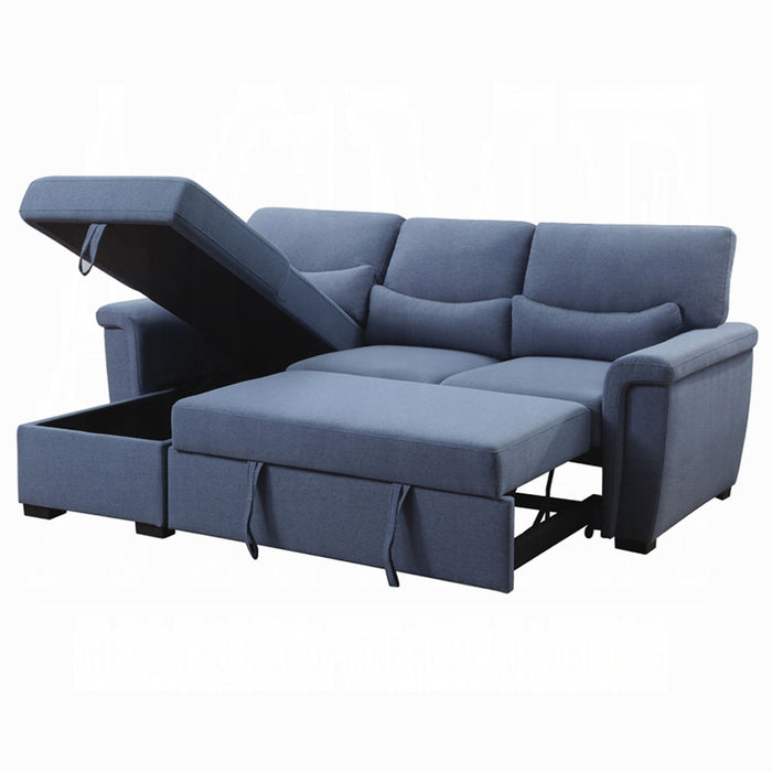 Haruko 95"L Reversible Sectional Sofa with Sleeper & Storage