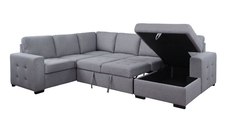 Nardo 125"L Sectional Sofa with Storage