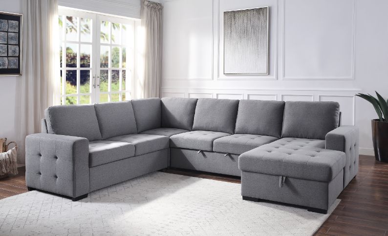 Nardo 125"L Sectional Sofa with Storage