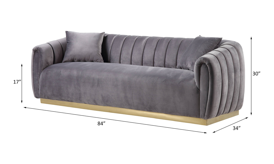Elchanon 84"L Sofa with 2 Pillows