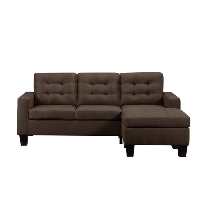 Earsom 81"L Linen Reversible Sofa & Ottoman