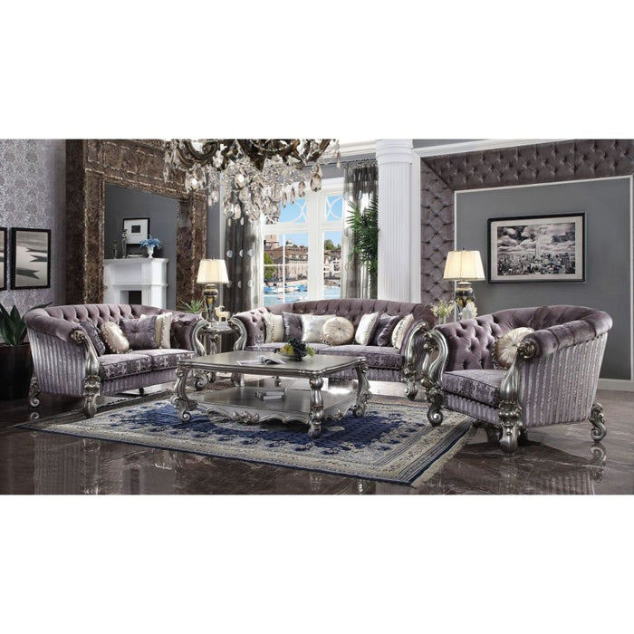 Versailles 99"L Sofa with 7 Pillows