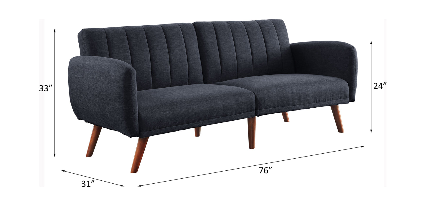 Bernstein 76"L Linen Adjustable Sofa